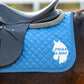 Personalised Equestrian Saddlecloth Saddle Pad - Horse Head Design