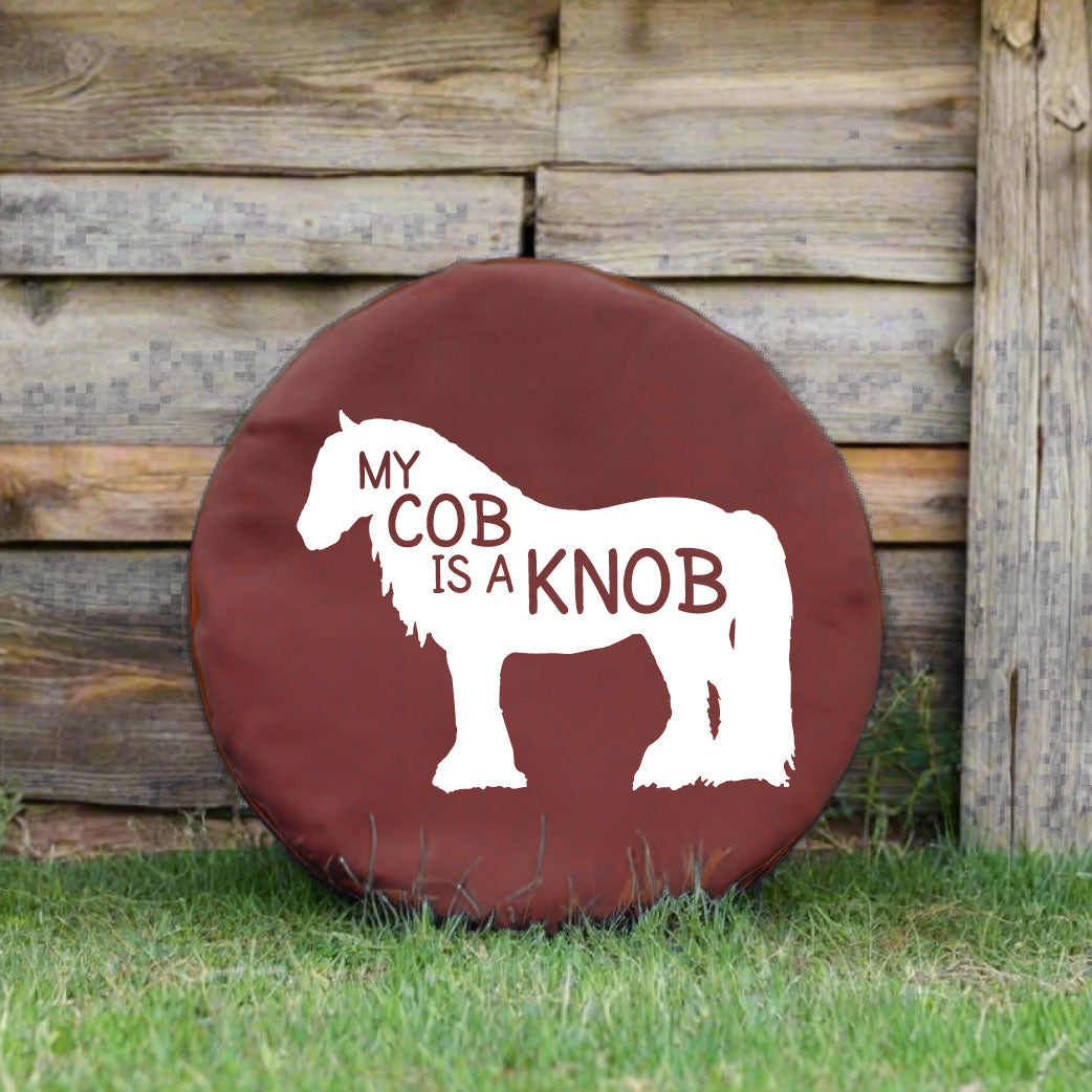 My Cob Is A Knob Funny Horse Bucket Feed Bowl Cover