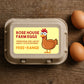 Personalised Funny Egg Box Labels – “Happy Little Peckers” Free-Range Chicken Stickers