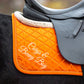 Personalised Equestrian Saddlecloth Saddle Pad - Luxury Font Design