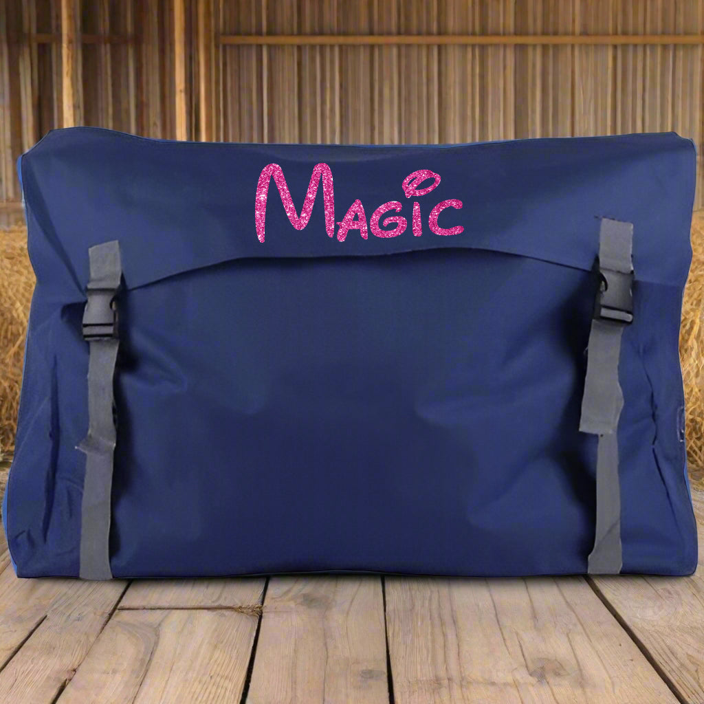 Personalised Equestrian Horse Stable Storage Bag Tidy - Magical Design
