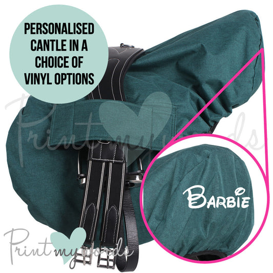 Personalised Water-Repellent Fleece Lined Ride-On Horse Saddle Cover - MAGICAL DESIGN