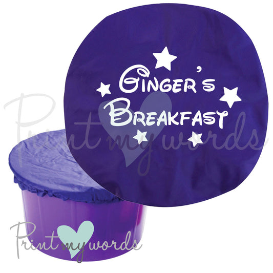 Personalised Bucket Feed Bowl Cover - Magical Design