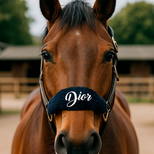 Personalised Anatomical Headcollar And Leadrope Set - Elegant Design