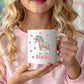 Personalised Pony Mug – Cute Horse Design with Hearts & Custom Name