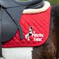 Funny Equestrian Saddlecloth Saddle Pad - Patchy Twat