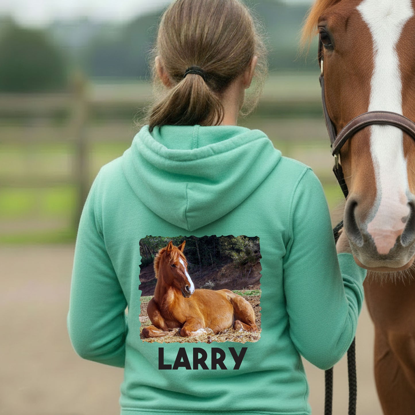 Personalised Photo Equestrian Hoodie