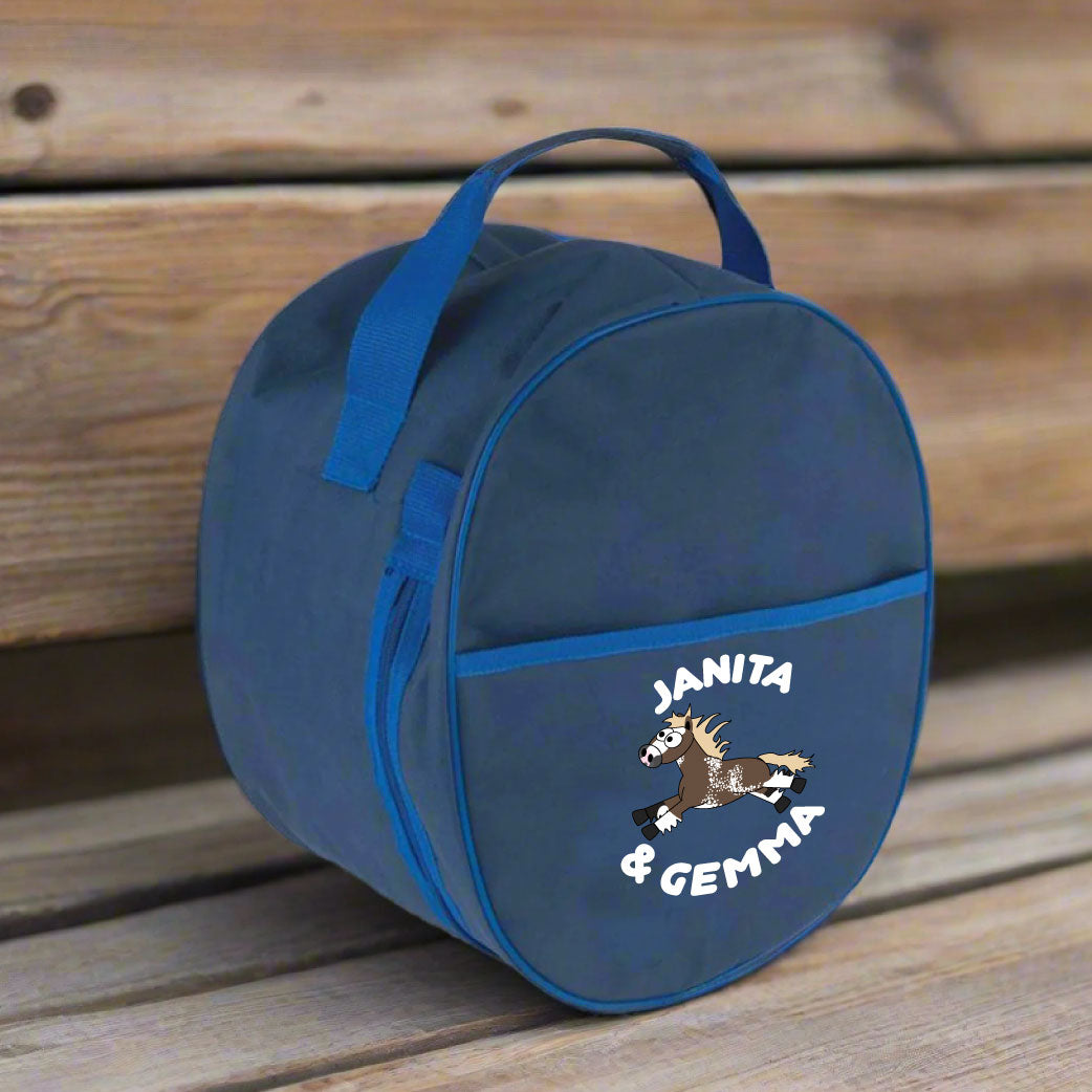 Personalised Equestrian Hat Bag - Plodders Design