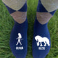 Horse And Owner Rider Personalised Equestrian Riding Socks Argyle Knee High