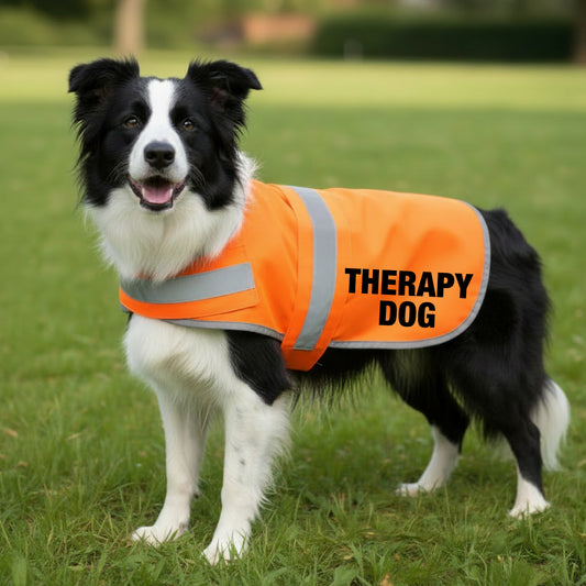 DOUBLE SIDED Hi Vis Dog Vest Reflective Safety Vest THERAPY DOG