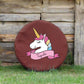 Personalised Bucket Feed Bowl Cover - Unicorn Head Design