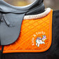 Personalised Equestrian Saddlecloth Saddle Pad - Unicorn