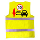 Men's High Visibility Reflective Vest GIVE SPACE hi viz