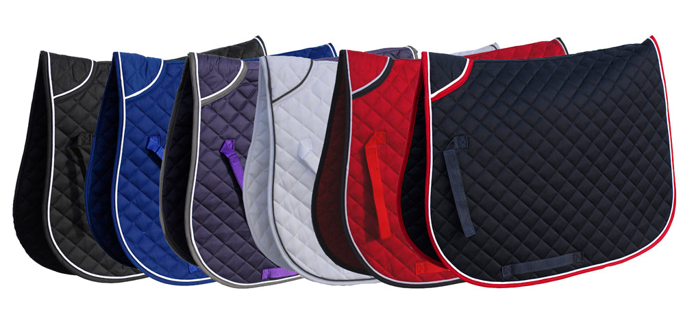 Personalised Equestrian Saddlecloth Saddle Pad - Unicorn Head Design