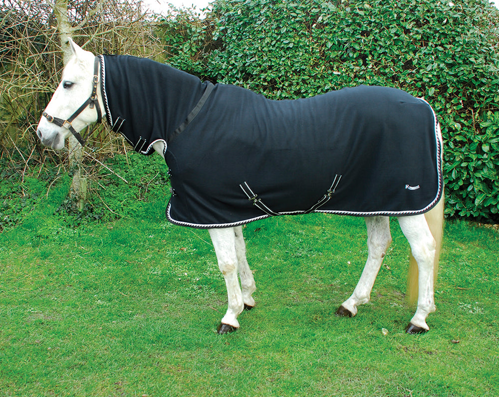 Personalised Equestrian Horse Pony Fleece Rug Cooler - Script Style