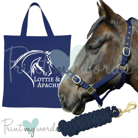 'Alexa' Personalised Matching Equestrian Set - Abstract Head Design
