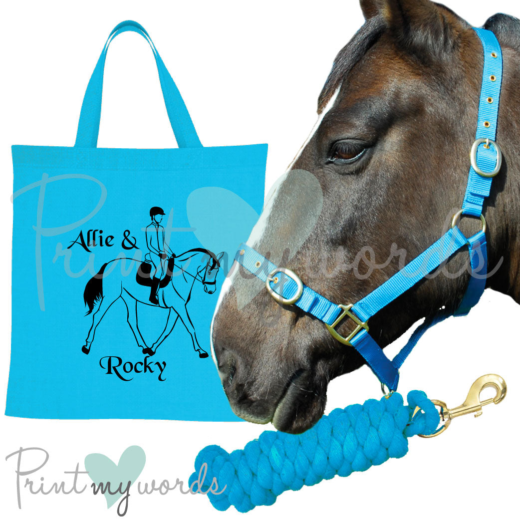 'Alexa' Personalised Matching Equestrian Set - Horse & Rider Design