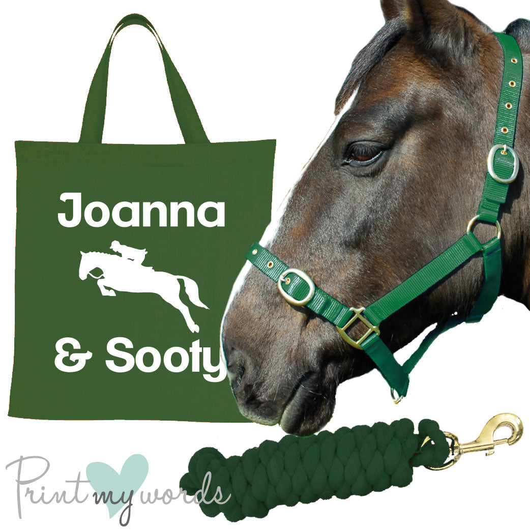 'Alexa' Personalised Matching Equestrian Set - Jumping design
