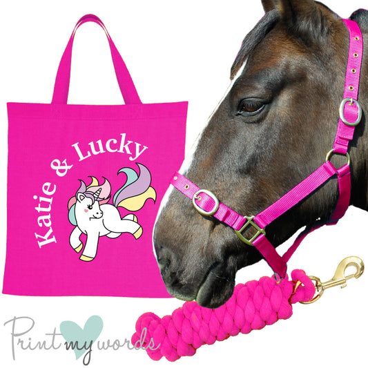 'Alexa' Personalised Matching Equestrian Set - Unicorn design