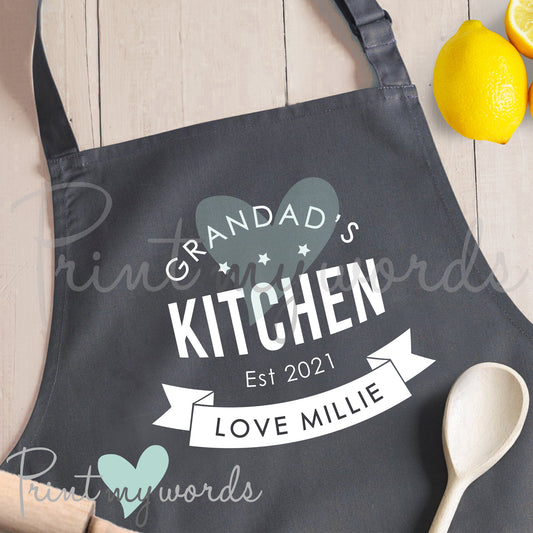 Men's Personalised Kitchen Cooking Apron Bib - Personalised Kitchen