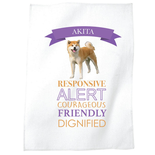 Akita Dog Tea Towel