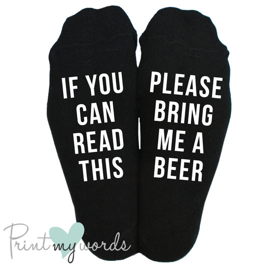 Men's Funny Socks - If You Can Read This Please Bring Me A Beer