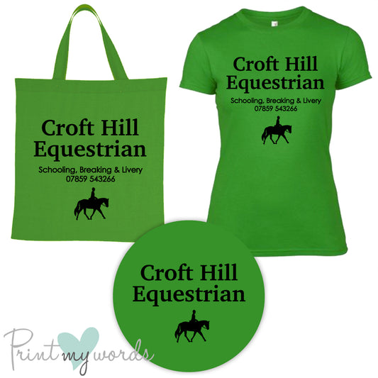 'Bexley' Ladies Personalised Matching Equestrian Set - Business Design