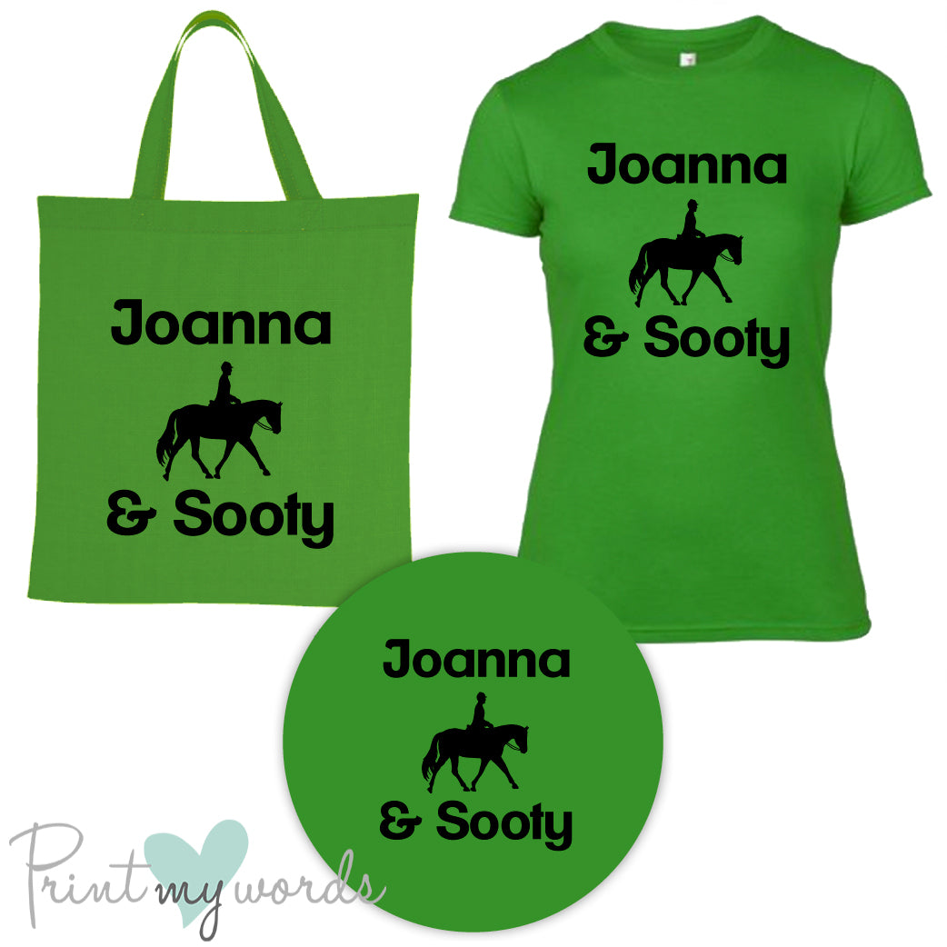 'Bexley' Ladies Personalised Matching Equestrian Set - Dressage Design