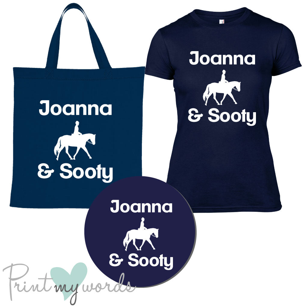 'Bexley' Ladies Personalised Matching Equestrian Set - Dressage Design