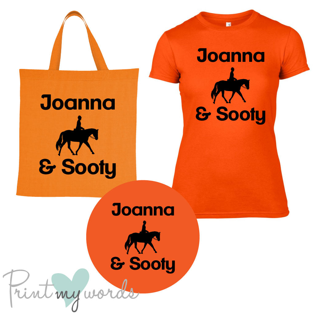 'Bexley' Ladies Personalised Matching Equestrian Set - Dressage Design