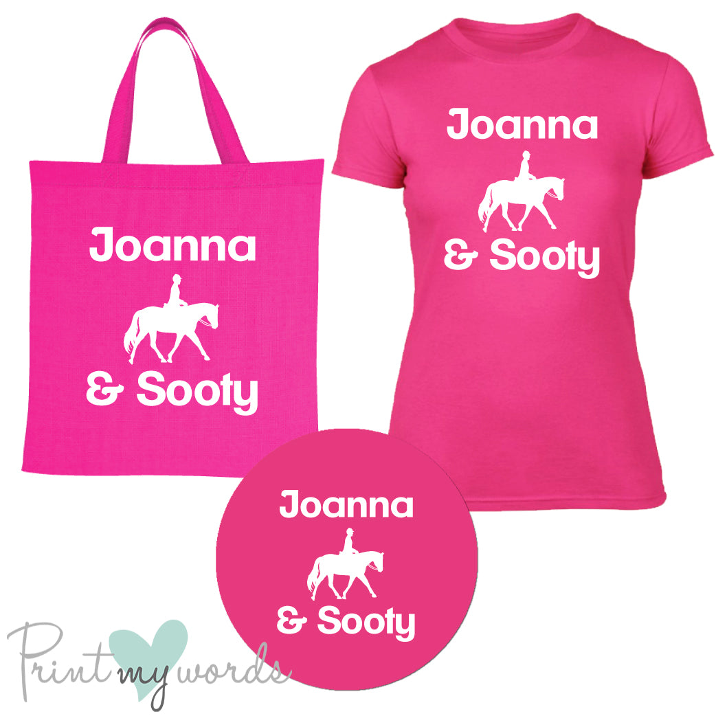 'Bexley' Ladies Personalised Matching Equestrian Set - Dressage Design