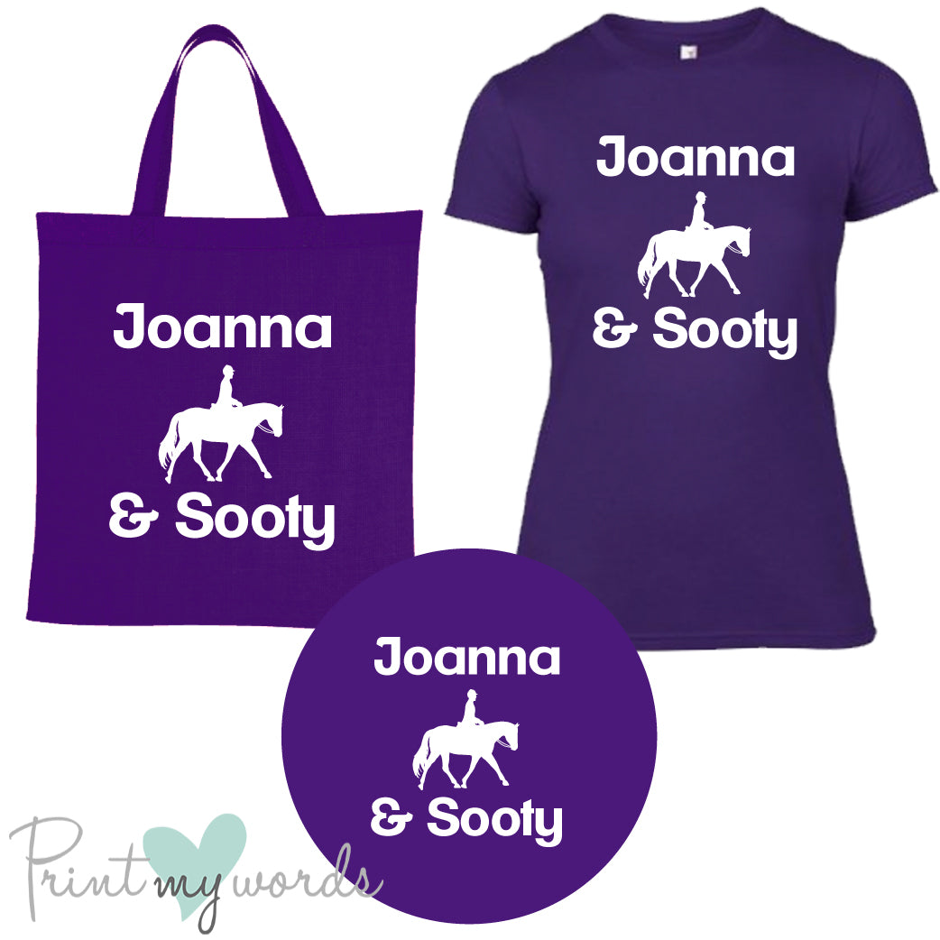 'Bexley' Ladies Personalised Matching Equestrian Set - Dressage Design