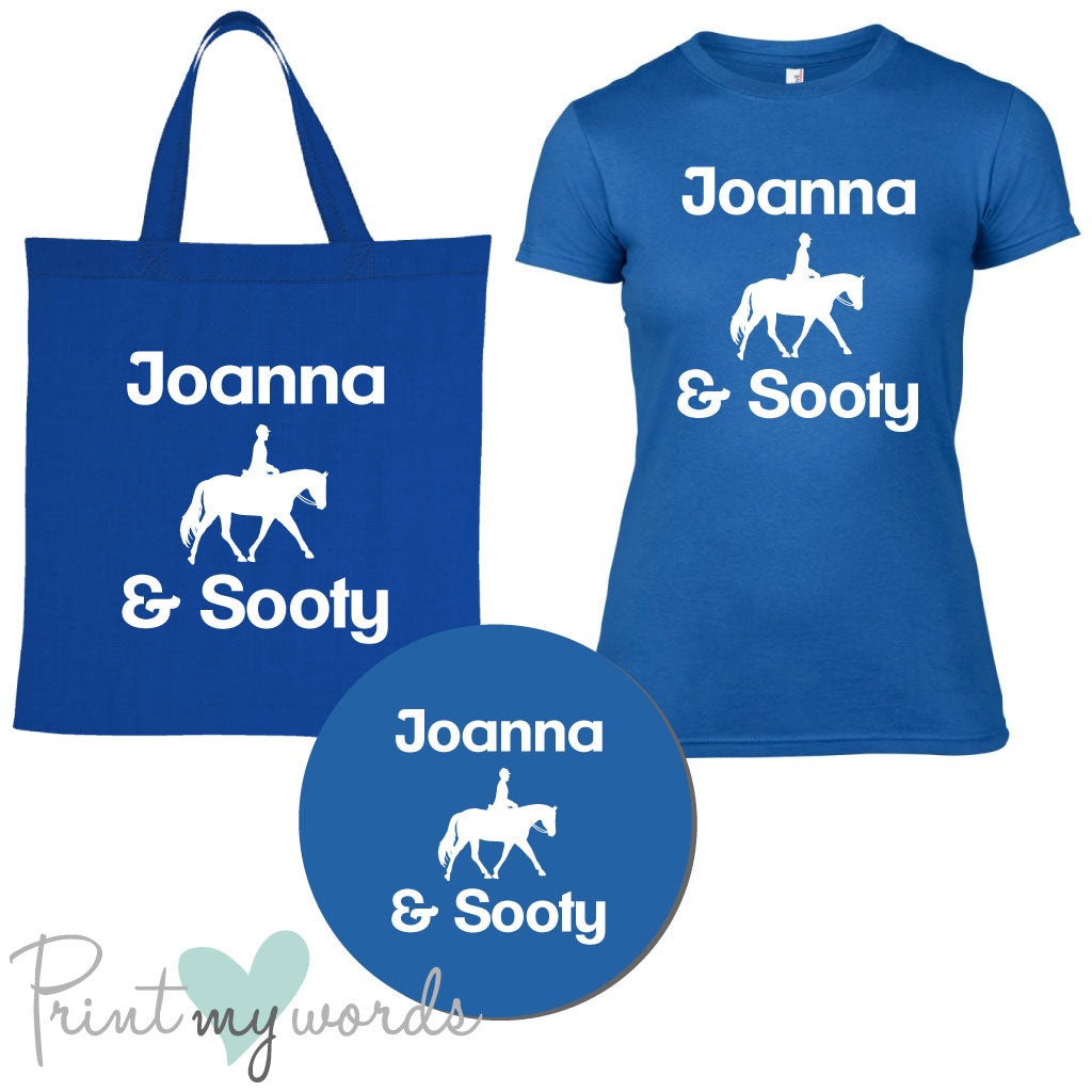 'Bexley' Ladies Personalised Matching Equestrian Set - Dressage Design