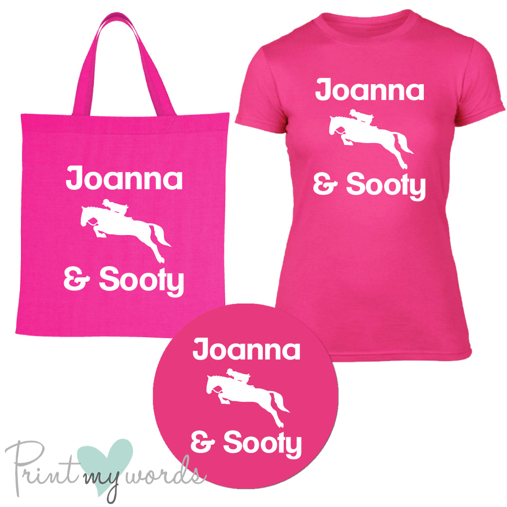 'Bexley' Ladies Personalised Matching Equestrian Set - Jumping Design