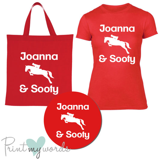 'Bexley' Ladies Personalised Matching Equestrian Set - Jumping Design