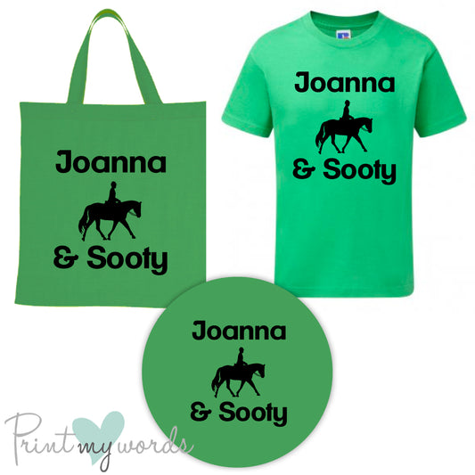 'Bexley' Children's Personalised Matching Equestrian Set - Dressage Design