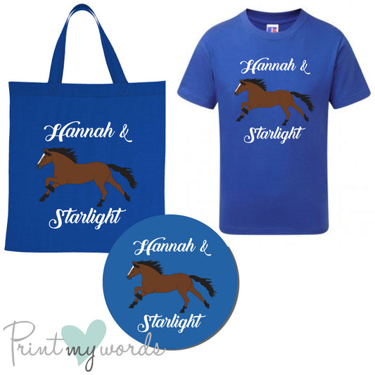 'Bexley' Children's Personalised Matching Equestrian Set - Elegant Design