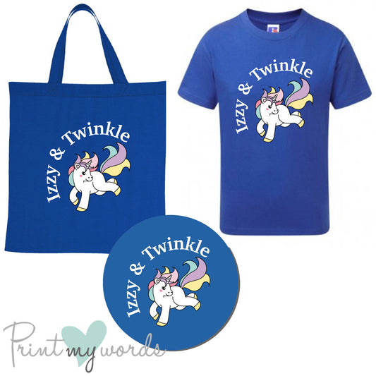 'Bexley' Children's Personalised Matching Equestrian Set - Unicorn Design