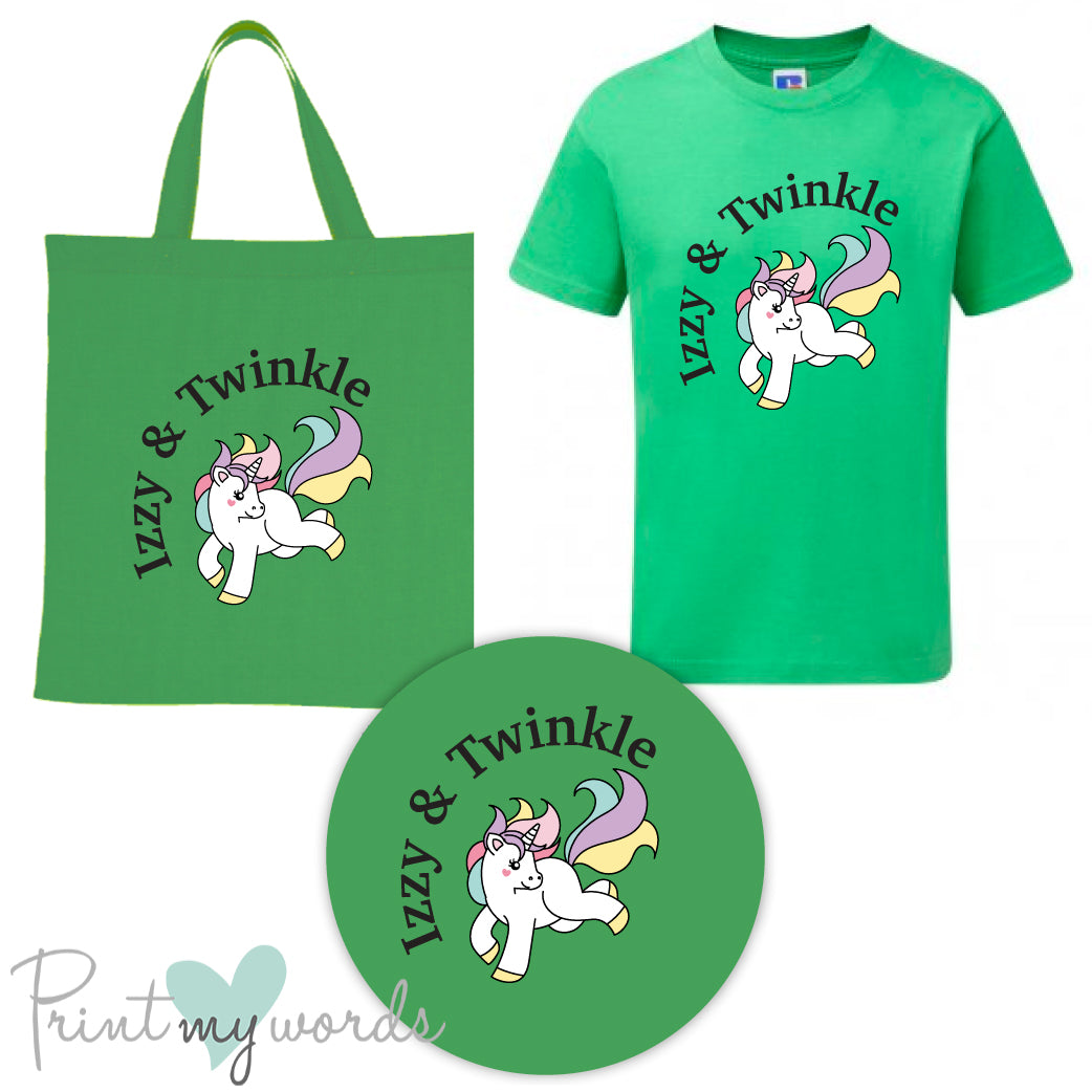 'Bexley' Children's Personalised Matching Equestrian Set - Unicorn Design