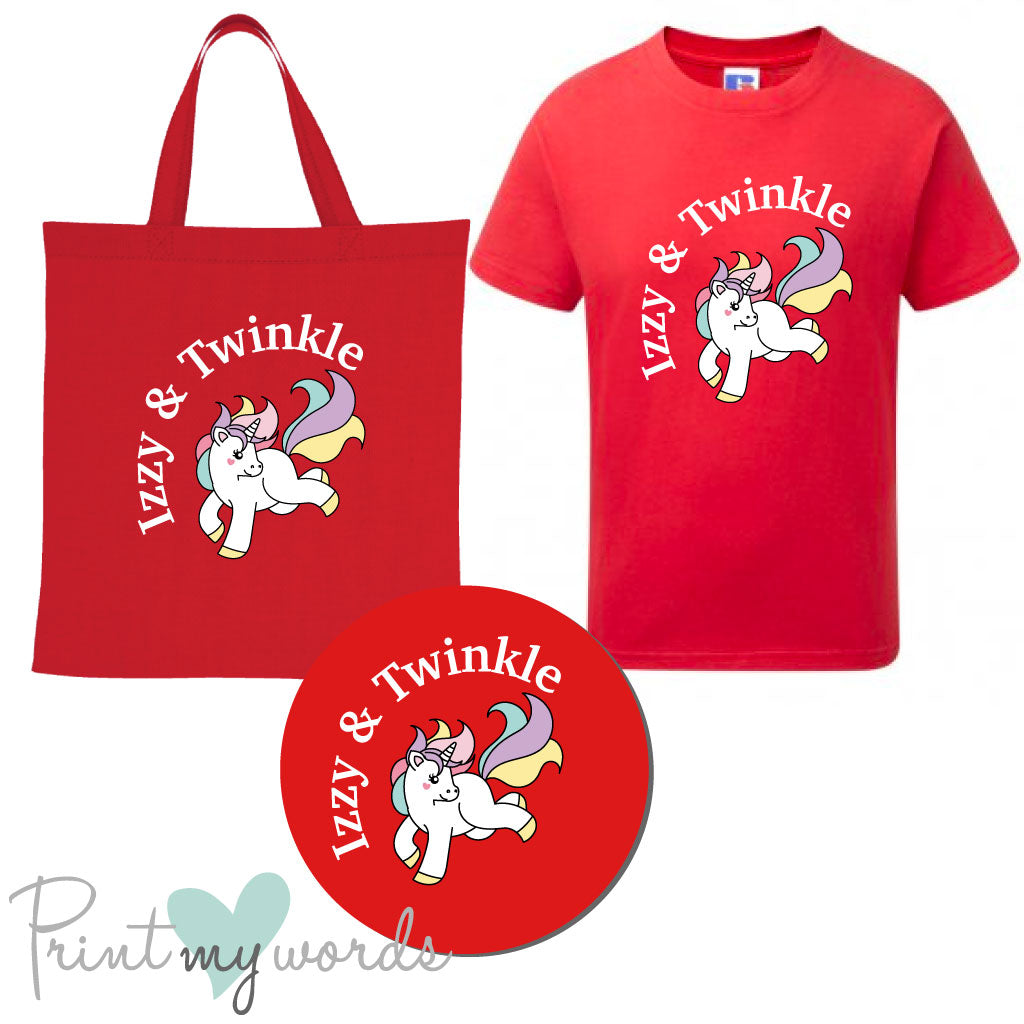'Bexley' Children's Personalised Matching Equestrian Set - Unicorn Design