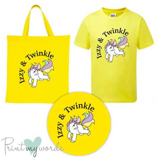 'Bexley' Children's Personalised Matching Equestrian Set - Unicorn Design