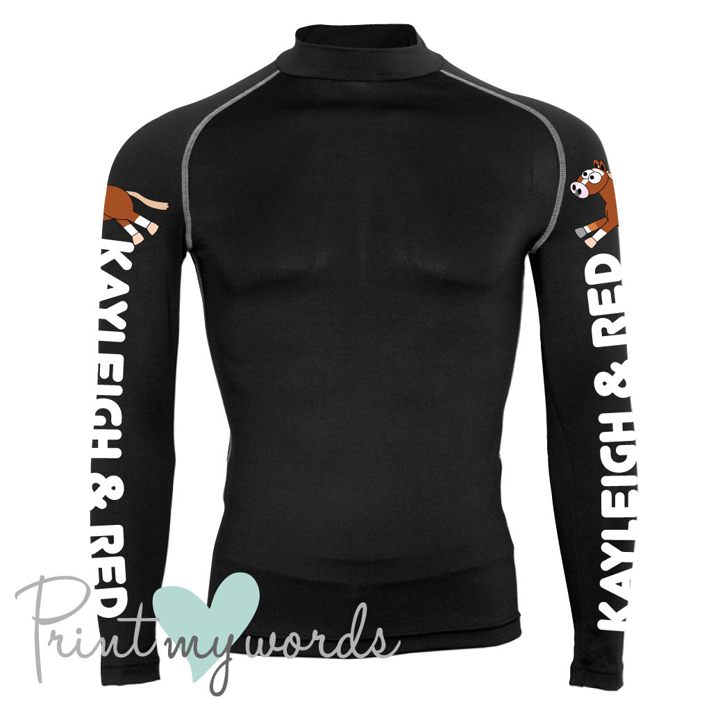 Plodders Children's Personalised XC Long Sleeve Baselayer
