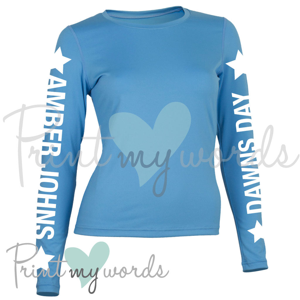 Ladies Personalised XC Cross Country Equestrian Base Layer - Bold Design
