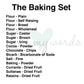 Modern Pantry Organisation Storage Jar Labels - Baking Set 15 pack