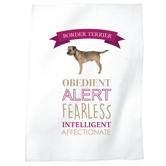 Border Terrier Dog Tea Towel