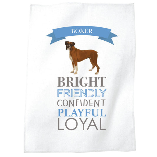 Boxer Dog Tea Towel