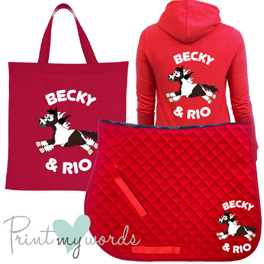 'Dolly' Children's Personalised Matching Equestrian Set - Plodders Design