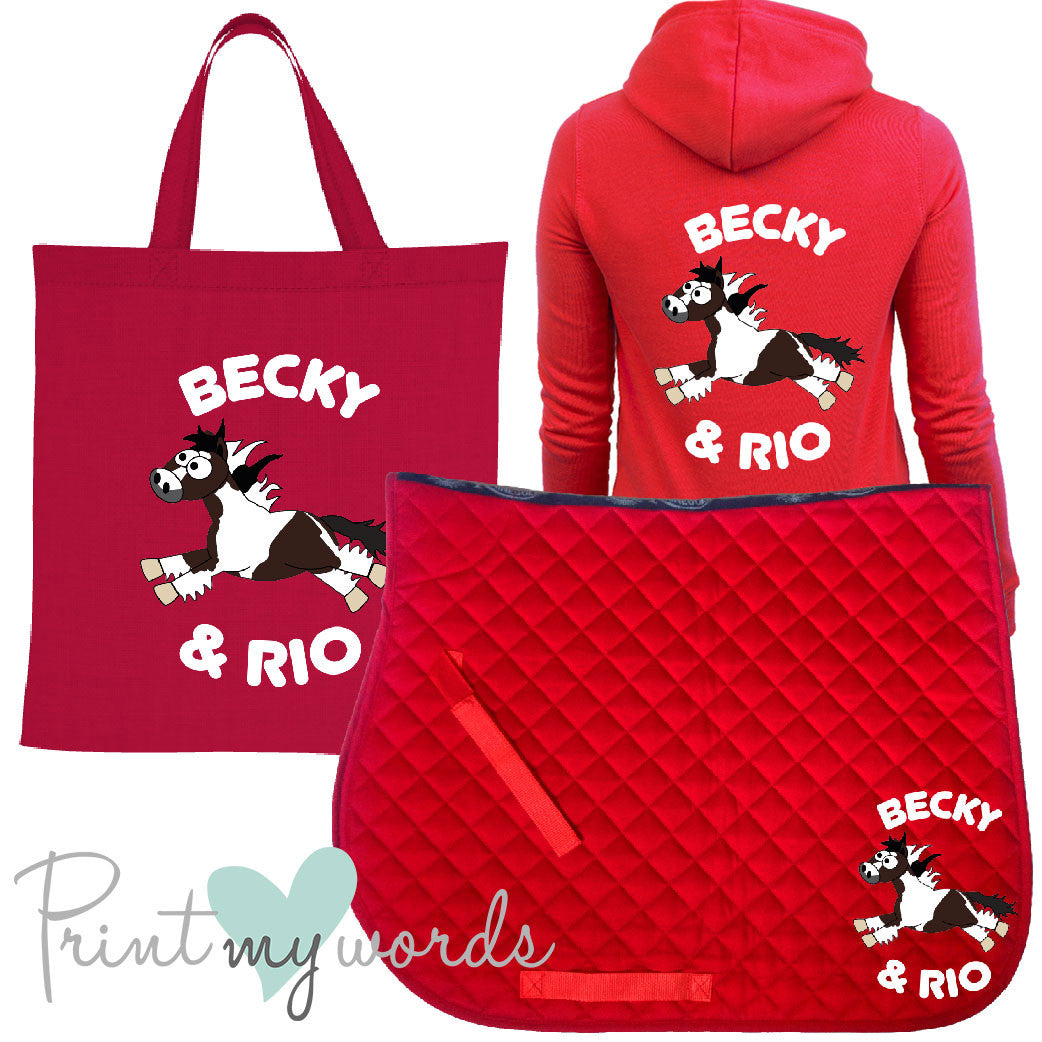 'Dolly' Ladies Personalised Matching Equestrian Set - Plodders Design