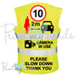 High Visibility Hi Vis Equestrian Reflective Vest Tabard Waistcoat 10MPH, CAMERA IN USE PLEASE SLOW DOWN hi-viz