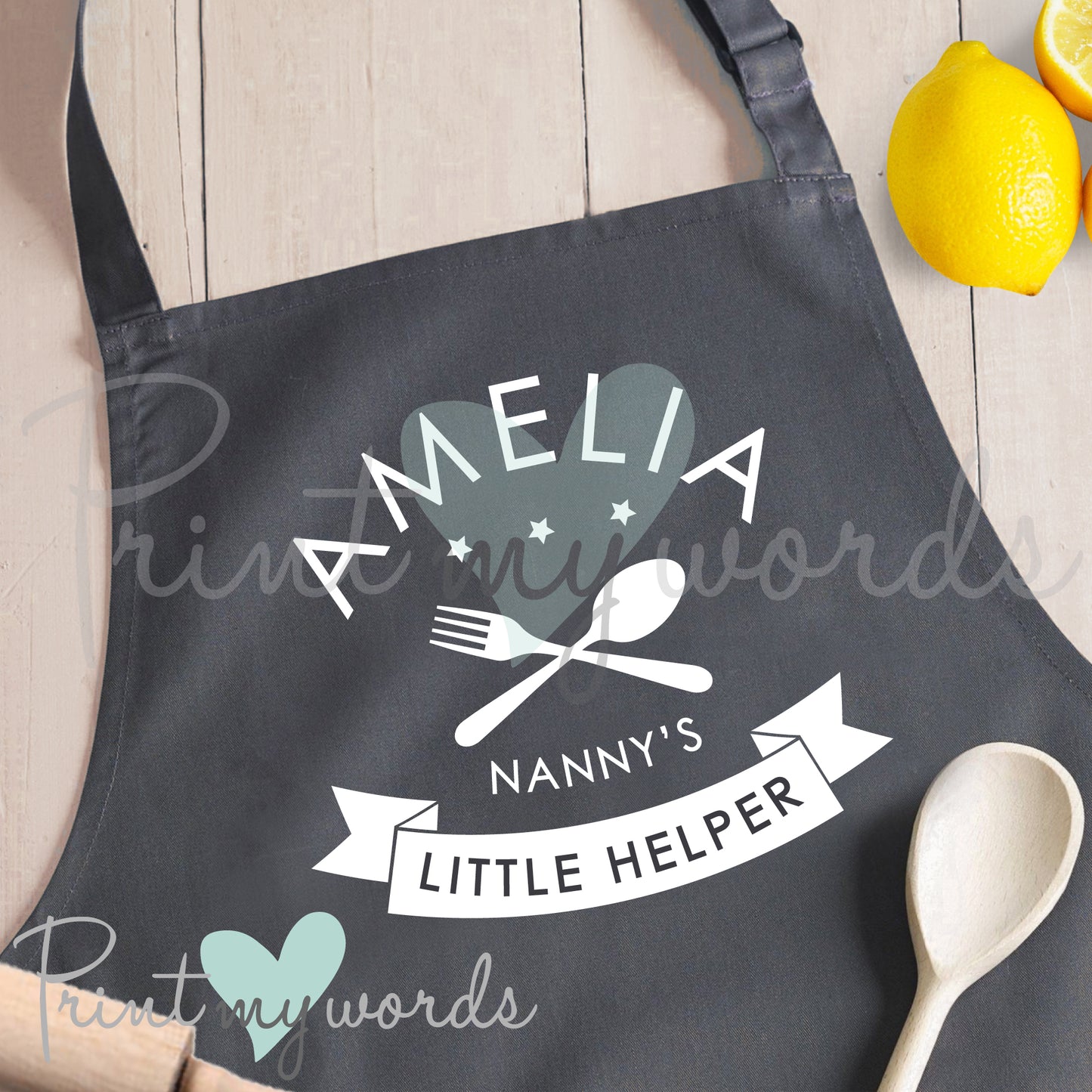 Children's Personalised Kitchen Cooking Apron Bib - Little Helper